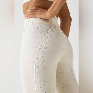 🌟Rare🌟 Fabletics High-Waisted Legging Tall | Ivory Starry Night | XS | NWT